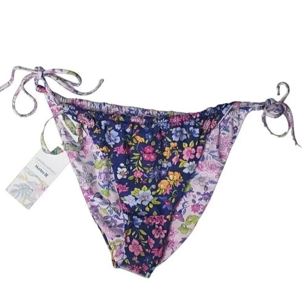 LoveShackFancy Bikini Bottom XL Sunny Meadow Cheeky Tie Side Cheeky Reversible